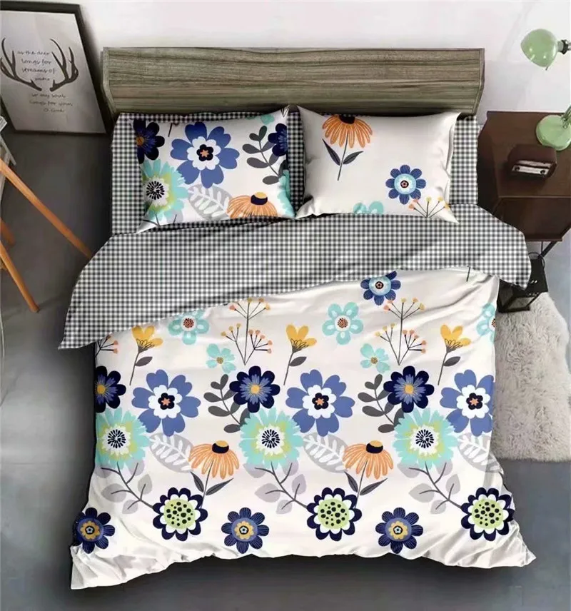 

Floral Bedding Set Luxury Duvet Cover Polyester Bedclothes Comforter Covers Soft Breathable for Home Room Bed Sets Queen Size