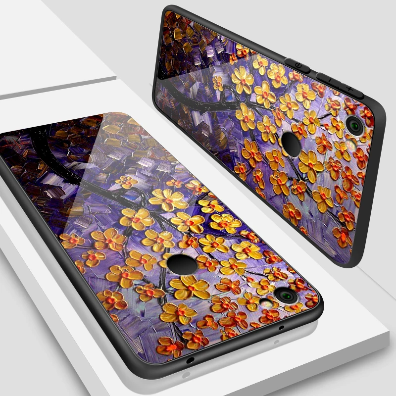 W357 Для Xiaomi 6X5X8 9 SE A1 A2 Lite роскошный чехол из закаленного стекла для Redmi Note 5A 4X6 7 Pro Prime Fashion защитный чехол - Цвет: W357
