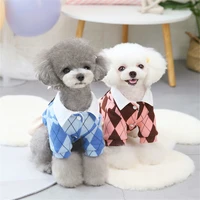 college style cotton skirt dog warm clothes pet outfit clothes for small medium dog costumes coat pet jacket puppy sweater dog