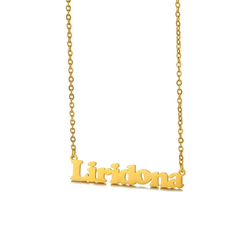 Индивидуальное ожерелье с именем в стиле панк индивидуальное большое