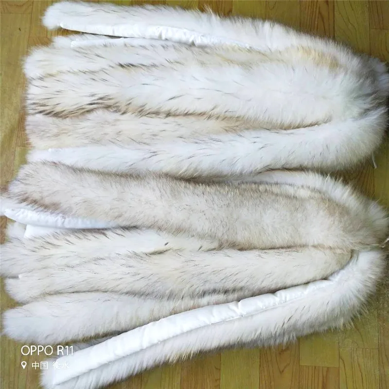 Женское пальто с воротником из натурального меха енота Qearlstar однотонная парка