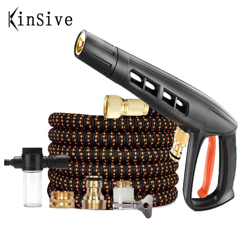 

Новое высокое Давление мойка водяной пистолет комплект садовых шлангов из пенообразного материала горшок Автомойка насадка Мощность разб...