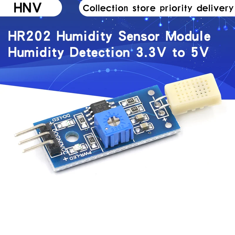 Модуль датчика влажности HR202 модуль для измерения с 3 В до 5 В|Интегральные схемы| |
