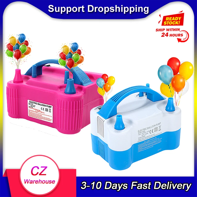 

Home Balloon Air Pump 110V-240V Electric High Power Two Nozzle Air Blower Balloon Inflator Pump Fast Portable Inflatable Tool