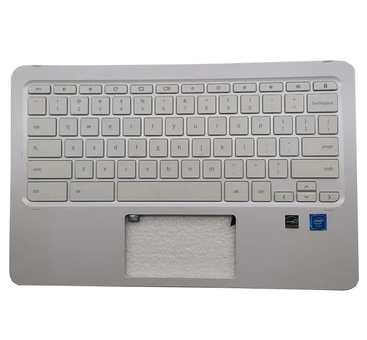 

9New Original HP Chromebook x360 11-AE Palmrest Upper Case US Keyboard Bezel KB L36472-001