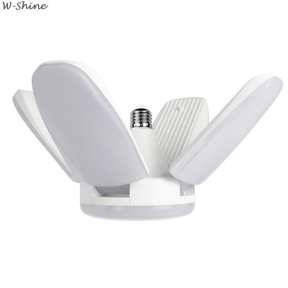 60W Foldable Fan Blade LED Pendant Lights No Flicker E27 Bulb 220V 360 Degrees Angle Adjustable Ceiling Lamp | Освещение