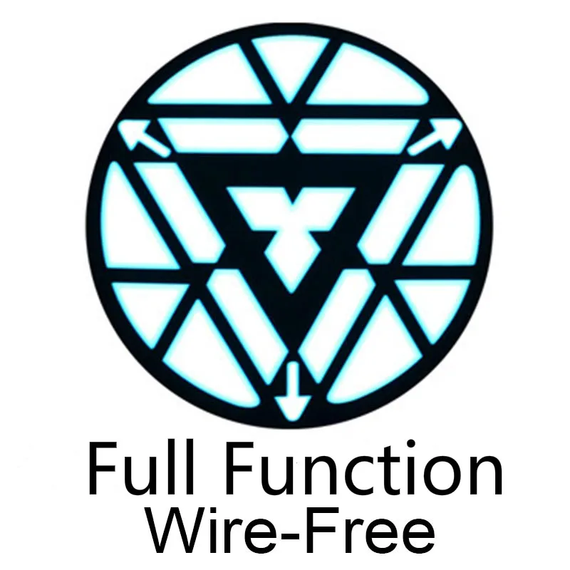 Full Function WF Железный человек светодиодный светильник акустическое управление o-образным вырезом с короткими рукавами футболки звуковая активация рубашки для вечерние - Цвет: Full Function WF
