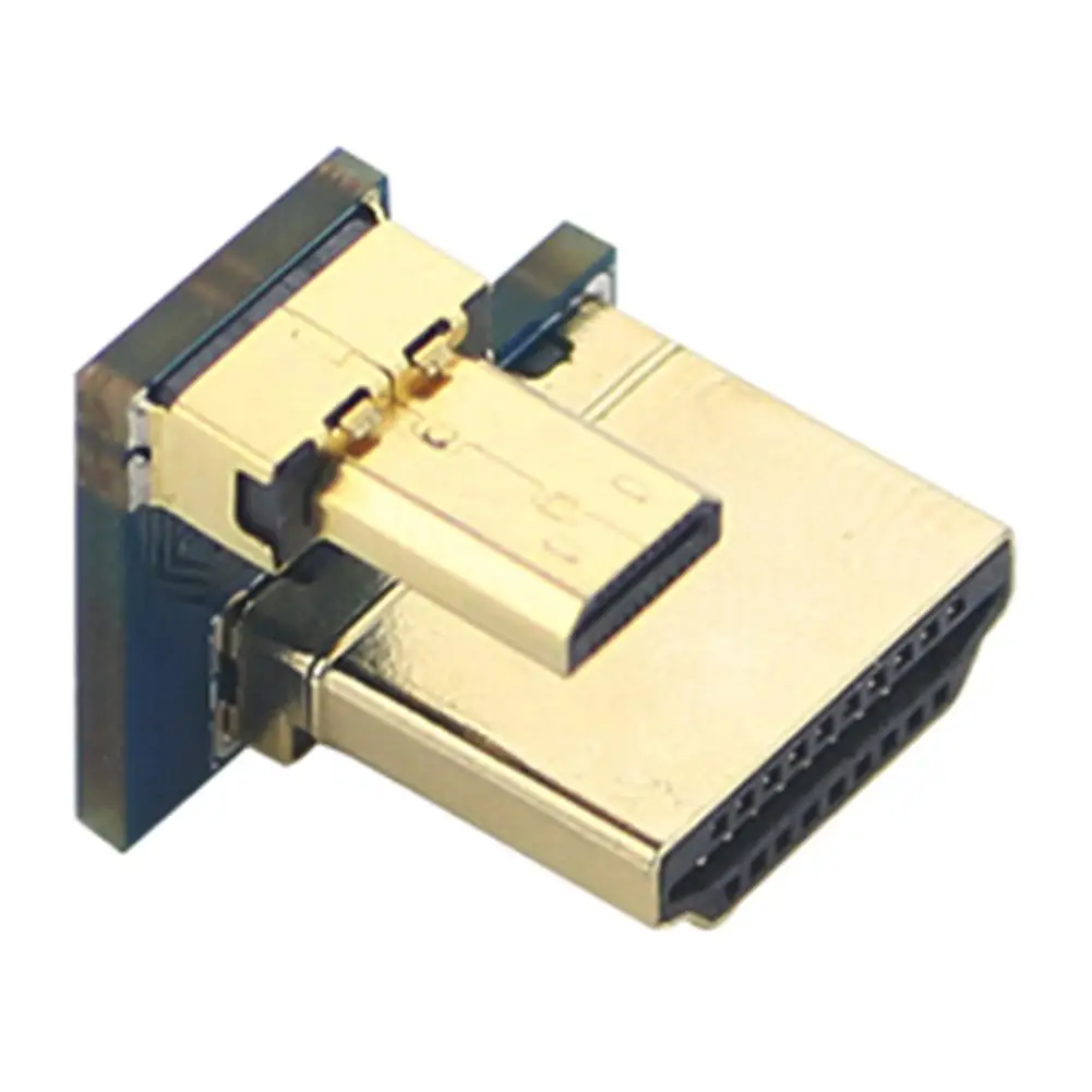 Micro HDMI-compatible to Converter for Raspberry Pi 4B Gold Plated Display Screen Adapter Portable Output Connec | Компьютеры и офис