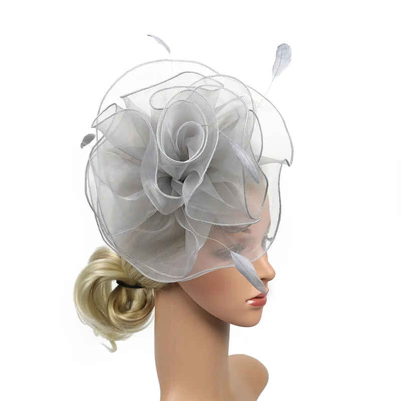 Большой Флор леди день Святого Валентина головной убор заколка для волос шляпа