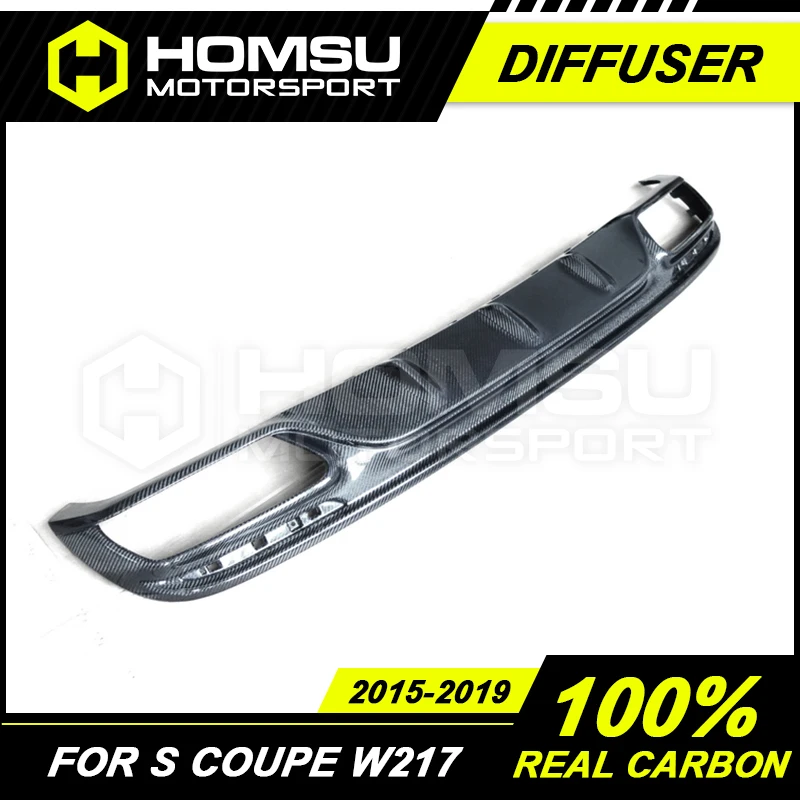 Комплект в стиле s63 задний диффузор из углеродного волокна подходит для 2015-2019 S Coupe