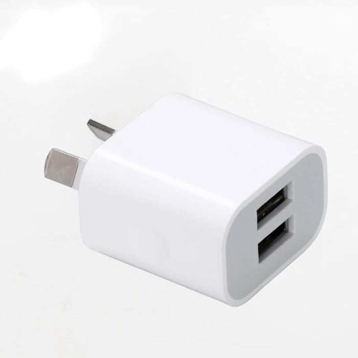 AU Plug Two USB Ports Mobile Phone Charger DC 5V 2A Output Power Adapter Used for iPhone iPad Samsung HTC Mobile Phone Tablet PC