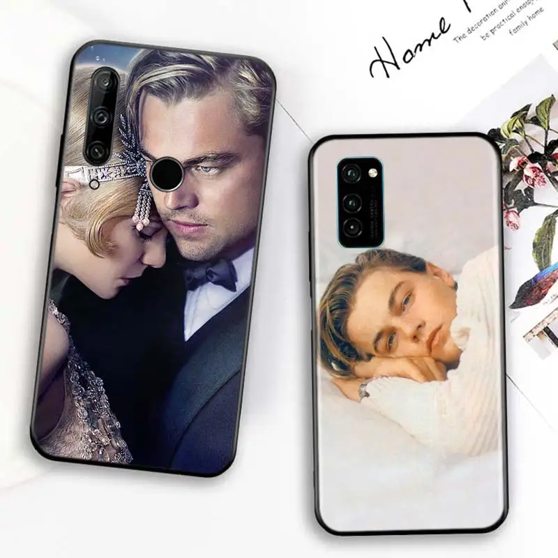 

Bright Black Cover Leonardo Dicaprio Young for Huawei Honor 30 20S 20 10i 9S 9A 9C 9X 8X 10 9 Lite 8A 7C 7A Pro Phone Case
