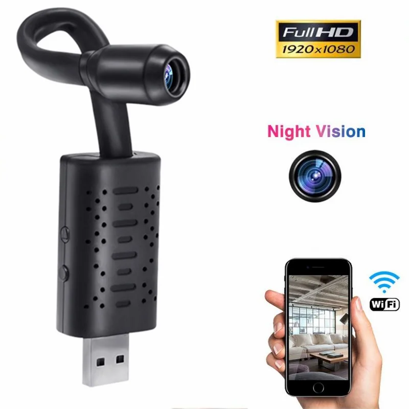 

Мини-камера видеорегистратор ночного видения PK беспроводная камера A9 IP WiFi 1080P HD Дистанционное управление USB Micro Baby умный дом маленькая видео...