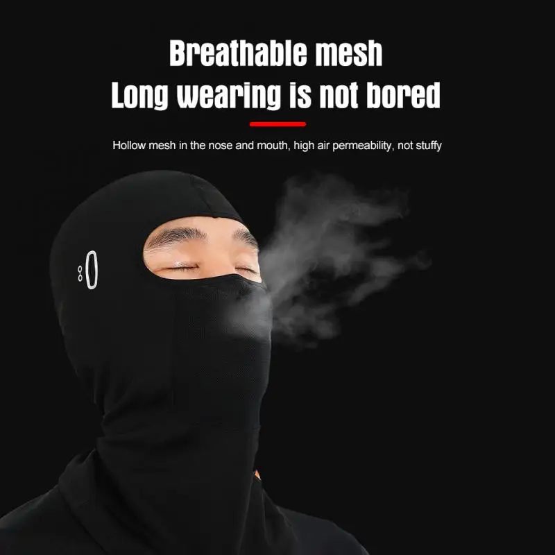 Зимняя велосипедная маска Флисовая теплая Ветрозащитная для лица велоспорта