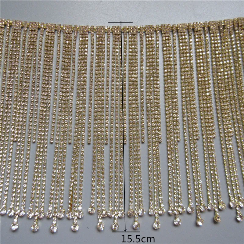 30 см/партия блестящие золотистые стразы 15 5 см|Стразы| |