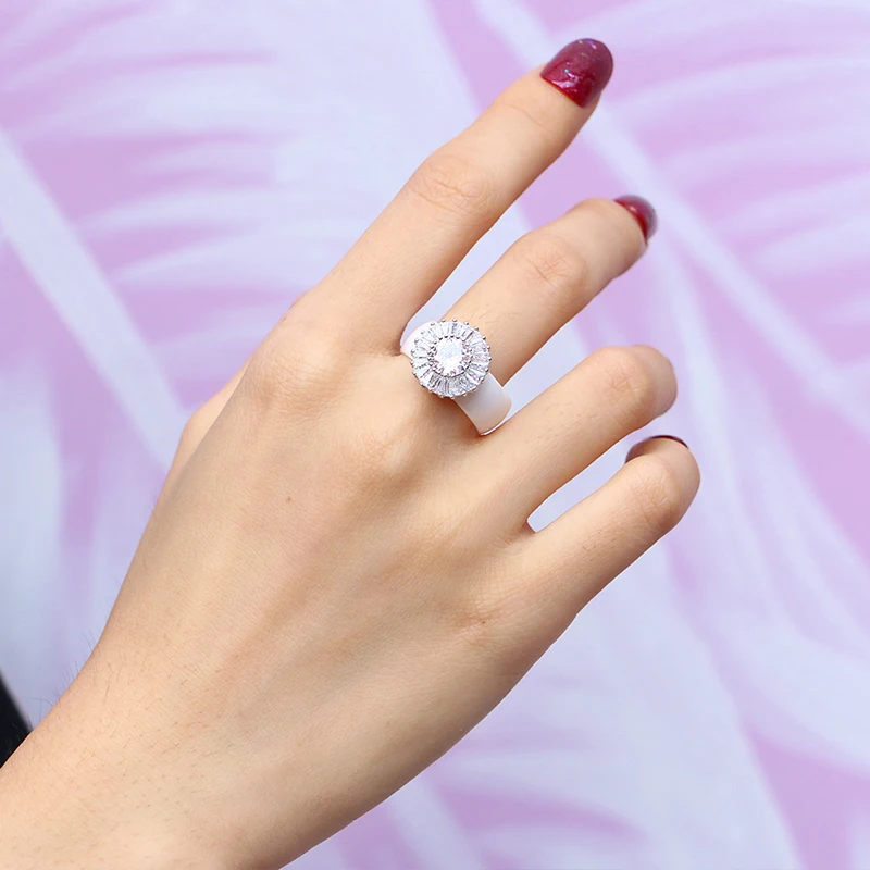 3 шт./компл. модные ювелирные изделия из кубического циркония с здоровым гладким