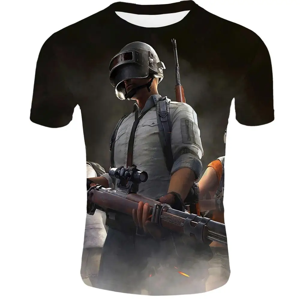Детская футболка на возраст от 3 до 14 лет с 3D принтом PUBG Game для мальчиков и девочек