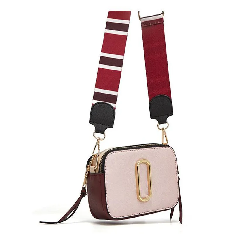 

New Women's Square Handbag PU Texture Wide Shoulder Strap One-shoulder Messenger Bag All-match Fashion Casual Woman Camera Bag