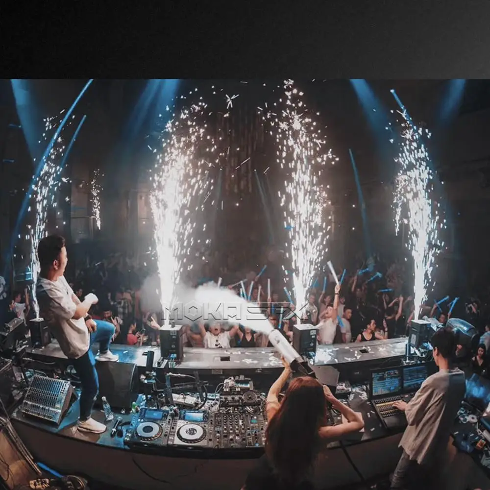 2pcs with flycase 650w sparklers for wedding remote cold spark machine pyrotechnics effects stage special spray 5m | Лампы и освещение