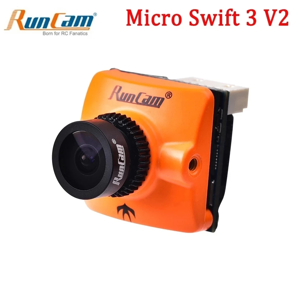 Runcam Micro Swift 3 V2 4:3 600TVL CCD Мини FPV камера 2 1 мм/2 мм PAL/NTSC OSD конфигурация M12 объектив