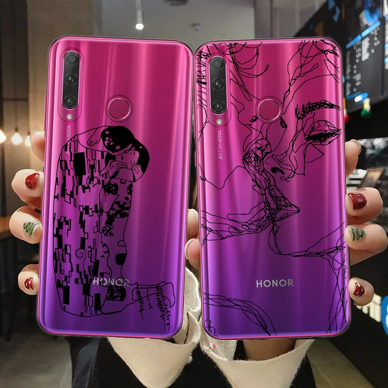 Прозрачный силиконовый чехол для телефона Huawei P30 Honor 10 20 Lite Pro 10i 20i 8X 8C 9X