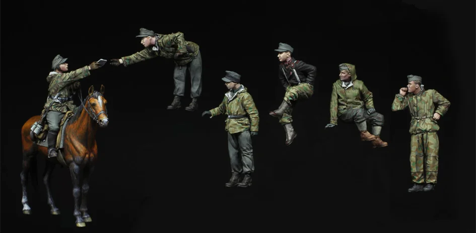 1/35 весы Неокрашенная смола фигурка мировой войны II танк с круглым и кавалерист(без майки) GK модель Наборы Военная униформа