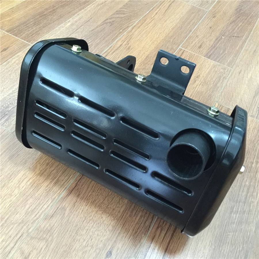 For single-cylinder air-cooled diesel engine Micro-tiller Generator 186F 5KW Silencer Silencer Exhaust Pipe Assembly