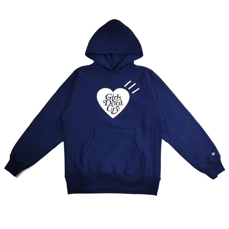 

Men Women 1:1 Top-quality Heart-shaped Streetwear Printing Streetwear Pullover Girls Don't Cry HUMAN MADE Hoodie