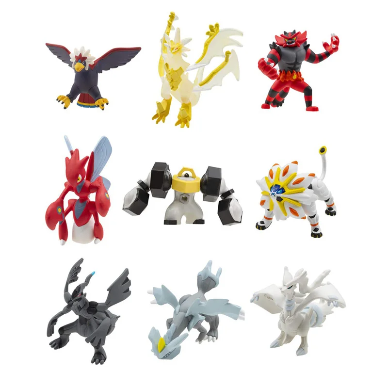 TOMY Аниме Покемон игрушечный Боевой набор Braviary Incineroar Necrozma Scizor Melmetal Solgaleo Reshiram Zekrom