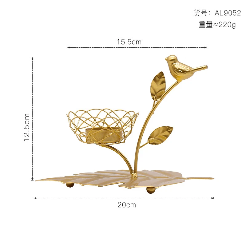 

Nordic Wrought Iron Candle Holder Creative Romantic Table Candle Holder Dinner Accessories Porta Velas Home Decoration DF50ZT