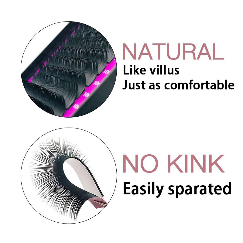 MIKIWI 16Rows Flse mink individual eyelash extension maquiagem cilios for professionals soft | Красота и здоровье
