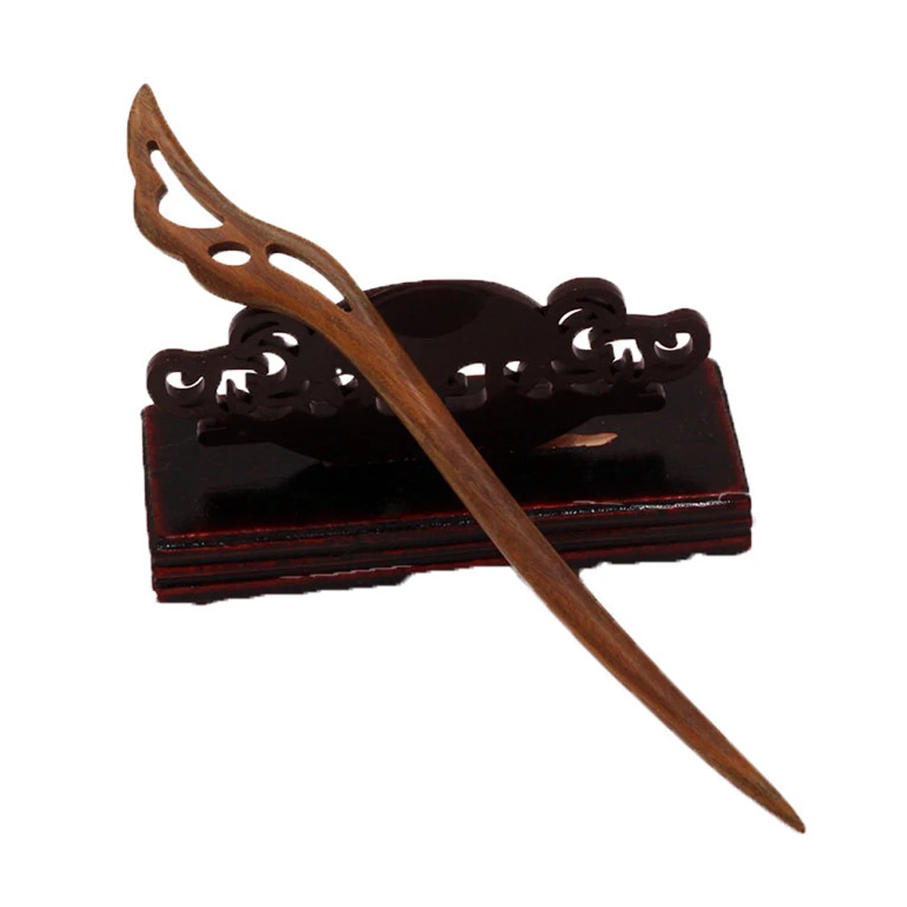 Винтажная деревянная резная палочка для волос женские традиционные этнические