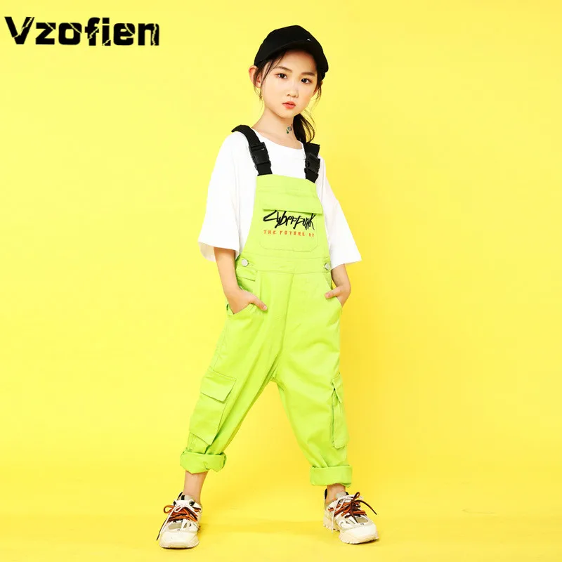 

Children's Jazz Dance Costume Fluorescent Hip Hop Dance Clothing Outfit Fashion Ballroom Modern Street Dance Stage Performance