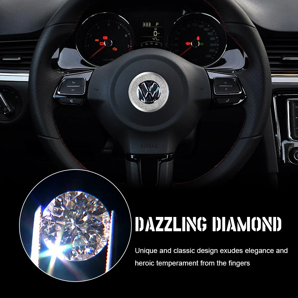 Наклейка на руль Стразы декоративная наклейка для Nissan Benz Toyota Honda VW Volvo Lexus Hyundai Mazda
