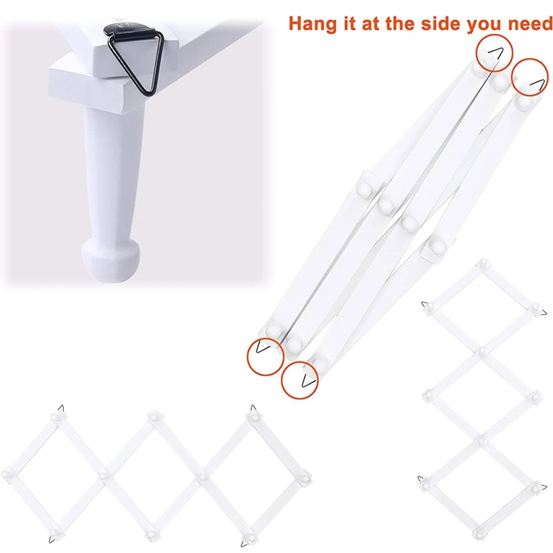 

Accordian Wall Hanger: Wooden Coat Rack Wall Mounted, Hat Racks for Baseball Caps, Mug Rack,Hooks Coat Rack