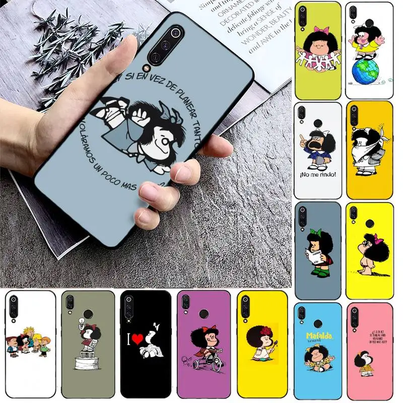 

Mafalda Phone Case Phone Case For Xiaomi mi9 mi8 F1 9SE 10lite note10lite Mi8lite Back Coque xiaomimi5x