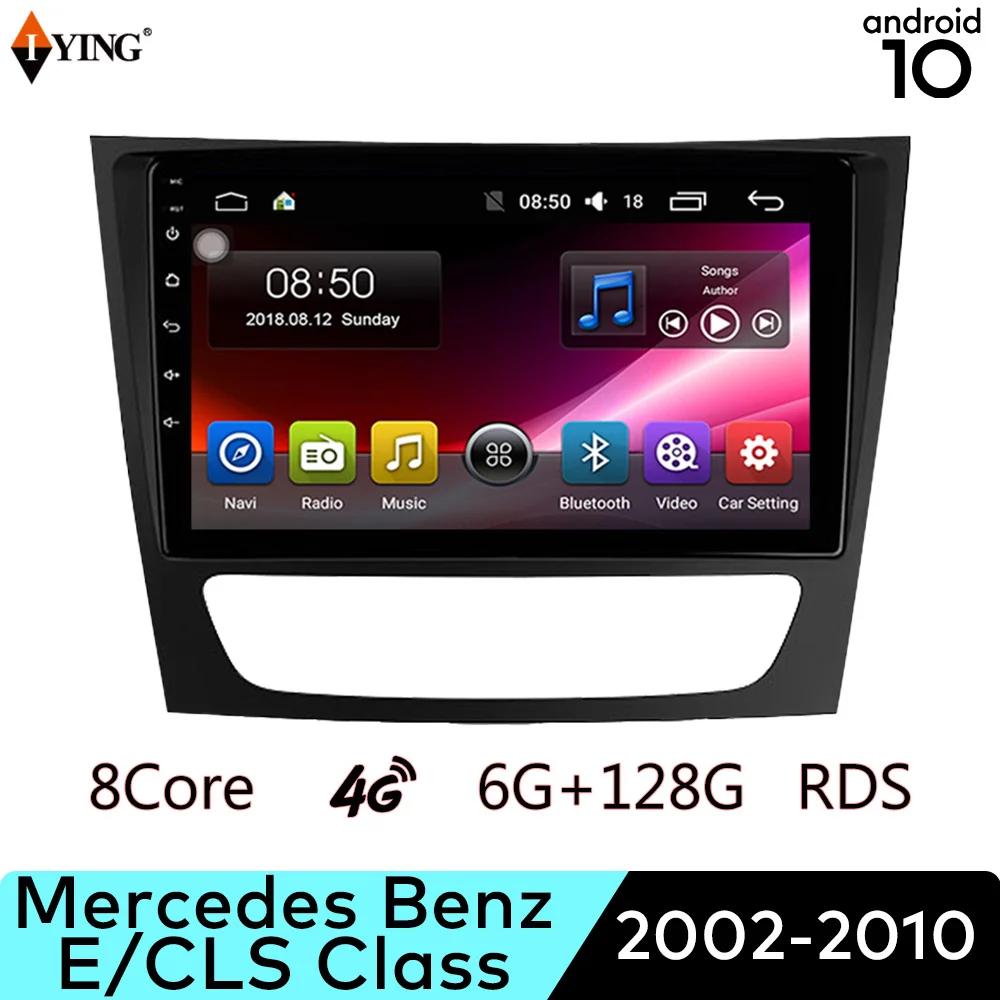 Беспроводная Автомагнитола Carplay для Mercedes Benz E/CLS Class S211 W211 C219 2002 2010 мультимедийный