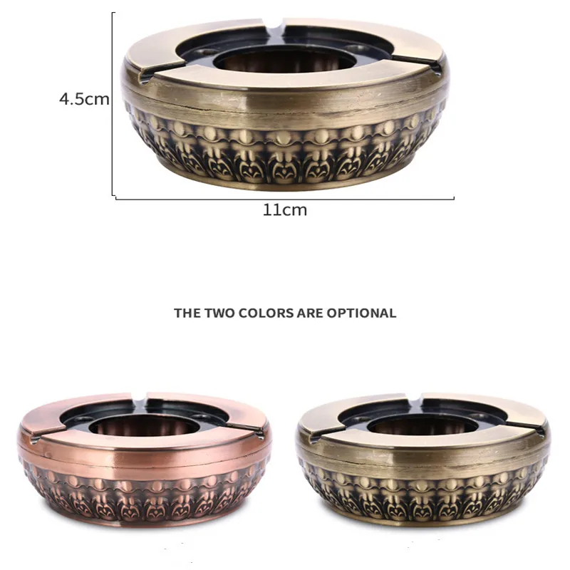 

ashtray,ash tray for cigar,Vintage round Zinc Alloy Metal ashtrays home decrotation,tabletop artwork new arrival