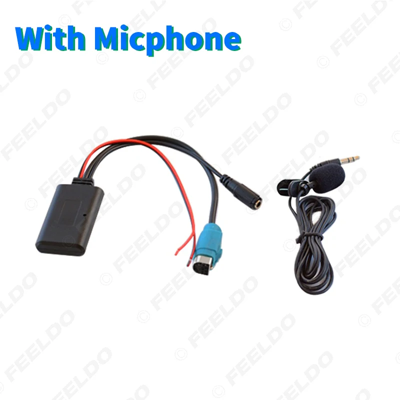 FEELDO Car AUX Input Wireless bluetooth Module Audio Radio For Alpine KCE-236B CDE9885 9887 Electronics Accessories Cable | Автомобили и