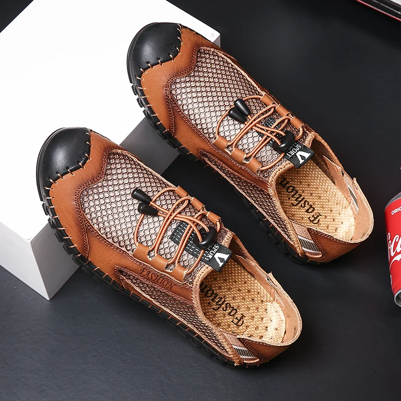 Basket Homme Summer Breathable Men Hiking Shoes Mesh Outdoor Man Sneakers Climbing Sport Shoes Quick-dry Water Walking Shoes