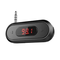 full universal fm transmitter wireless audio adapter with 3 5mm jack for xiaomi for iphone ios android car speaker