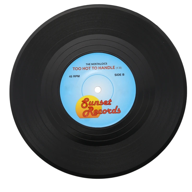 6 шт./компл. вращающиеся Ретро виниловые дисковые подставки для напитков|Коврики