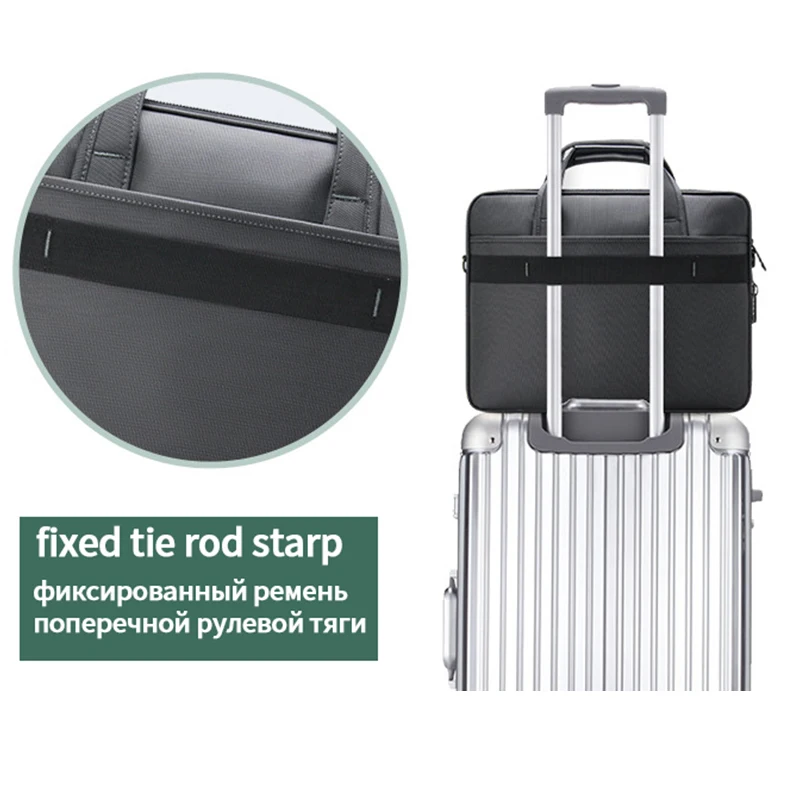 OYIXINGER Men's Business Briefcase For MacBook Dell hp 15.6 Inch Laptop Messenger Bag Office Documents Handbags Shoulder Bags