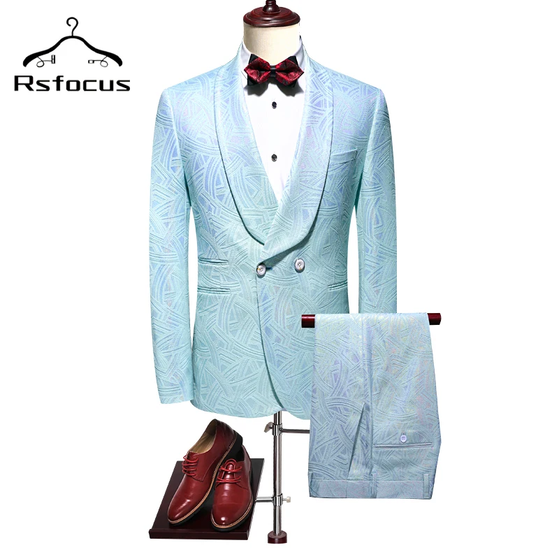 

Костюм мужской свадебный двубортный приталенный, элегантный костюм из двух предметов, для выпускного вечера, банкета, вечеринки, TZ320