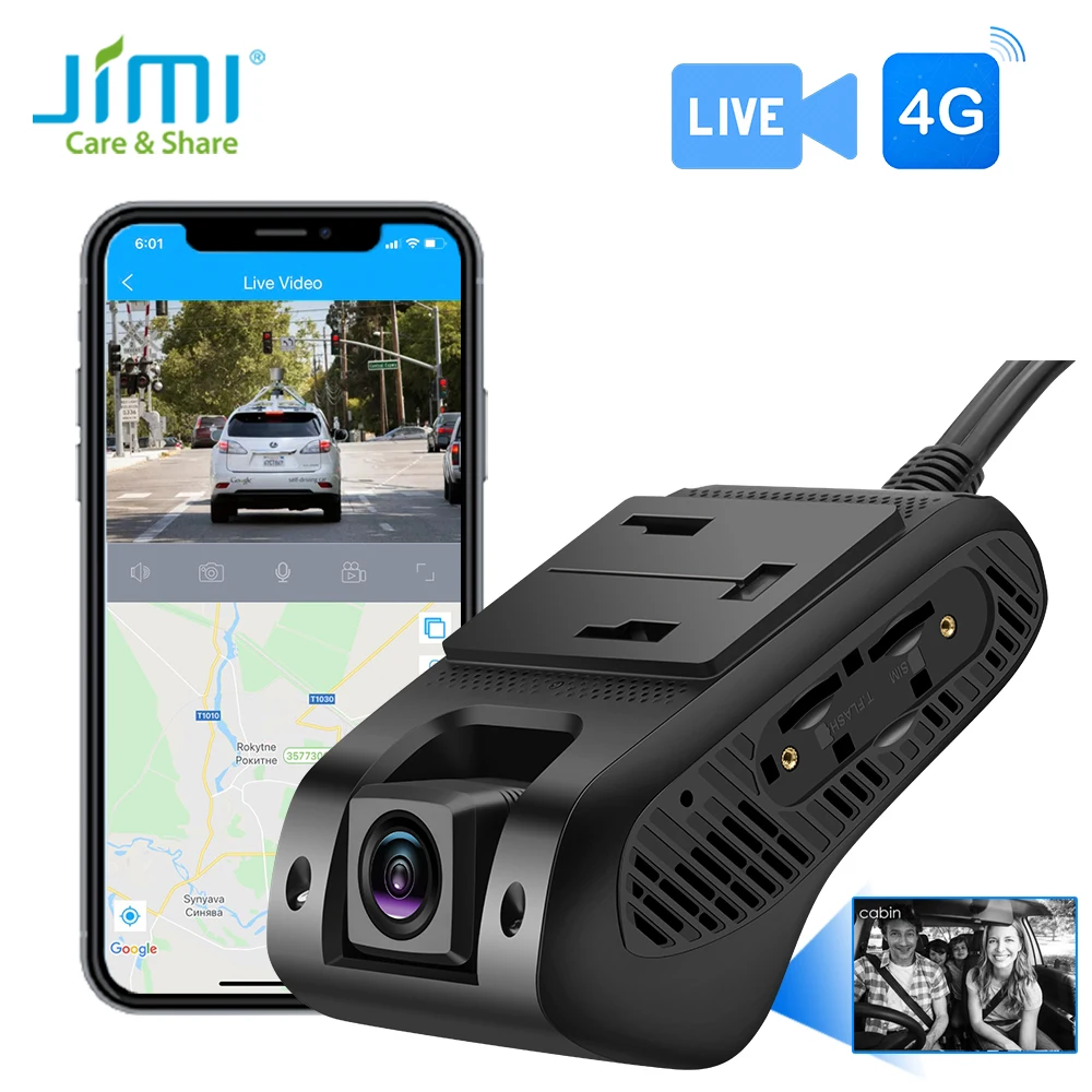 Автомобильная камера Jimi JC400P-A, видеорегистратор DVR с двойной ...