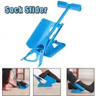 1 шт.компл. вспомогательный слайдер для носков синий цвет помогает надеть носки без изгиба обувной гудок подходит для поддержки носков