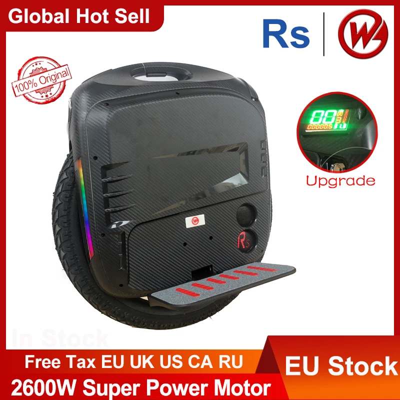 Новейшая модель Gotway RS 19 дюймов Одноколесный самокат BEGODE колеса LG 21700 Батарея 100V