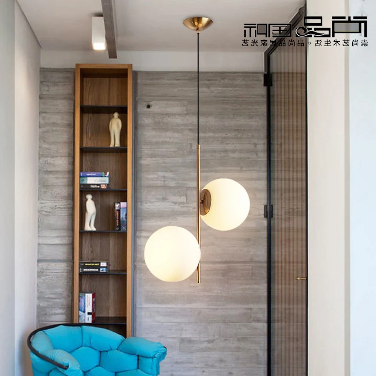 Светодиодный постмодерн скандинавские железные стеклянные пузыри дизайнерские