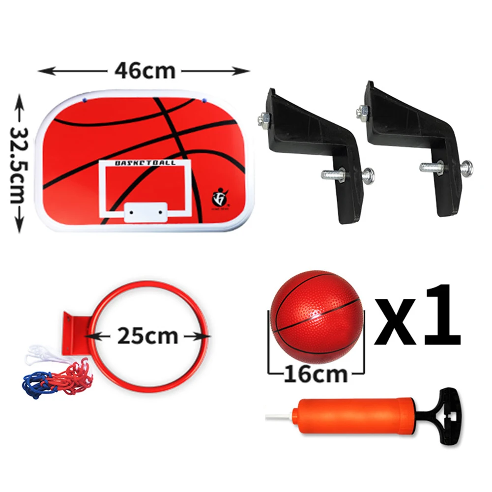 Мини Детская настенная баскетбольная доска обруч сетчатый мяч насос спортивная