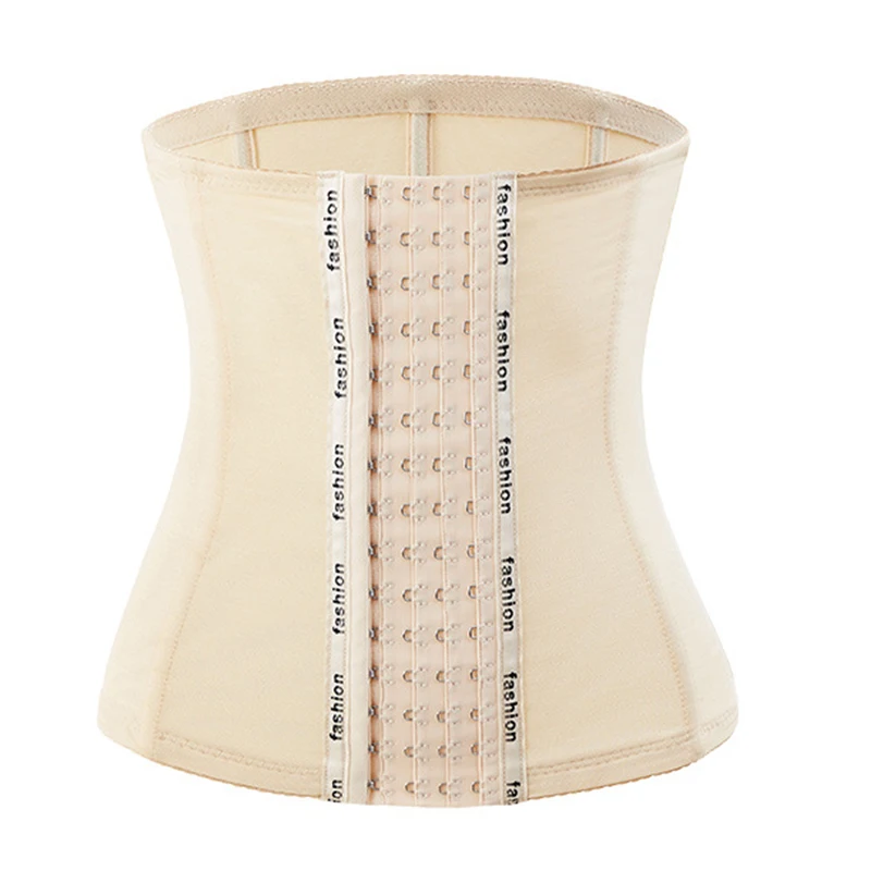 Женский корсет для тренировки талии черный под грудью стальной моделирующий